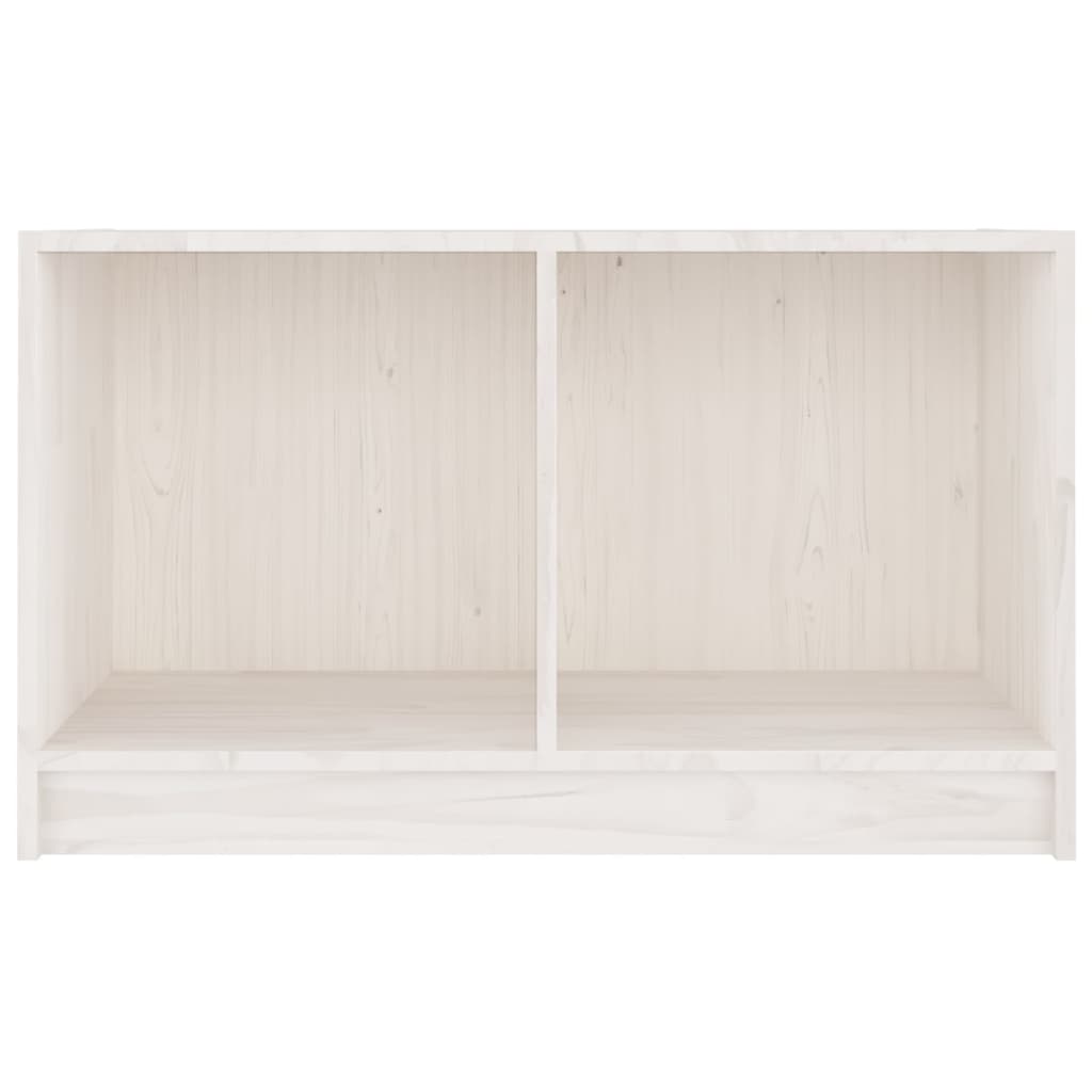vidaXL TV Cabinet White 70x33x42 cm Solid Pinewood