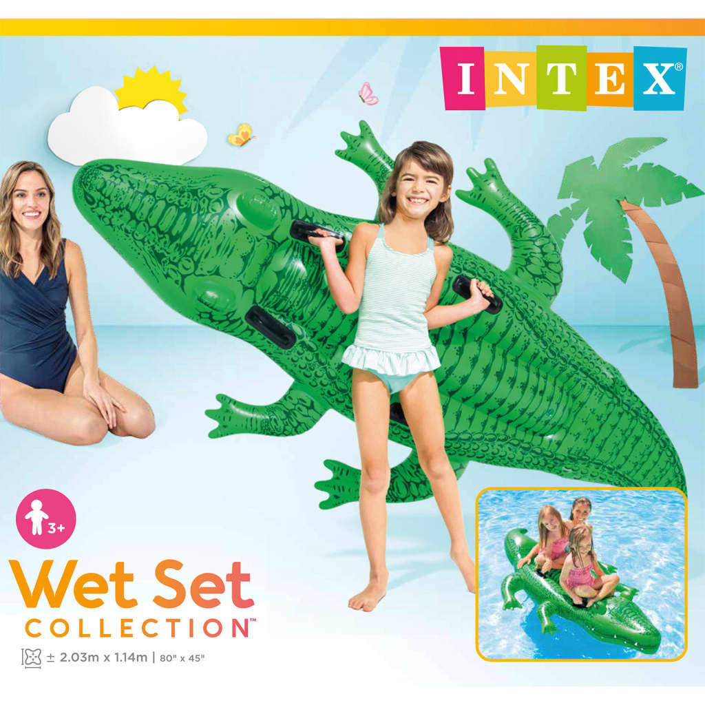 Intex Giant Gator Ride-On 203x114 cm