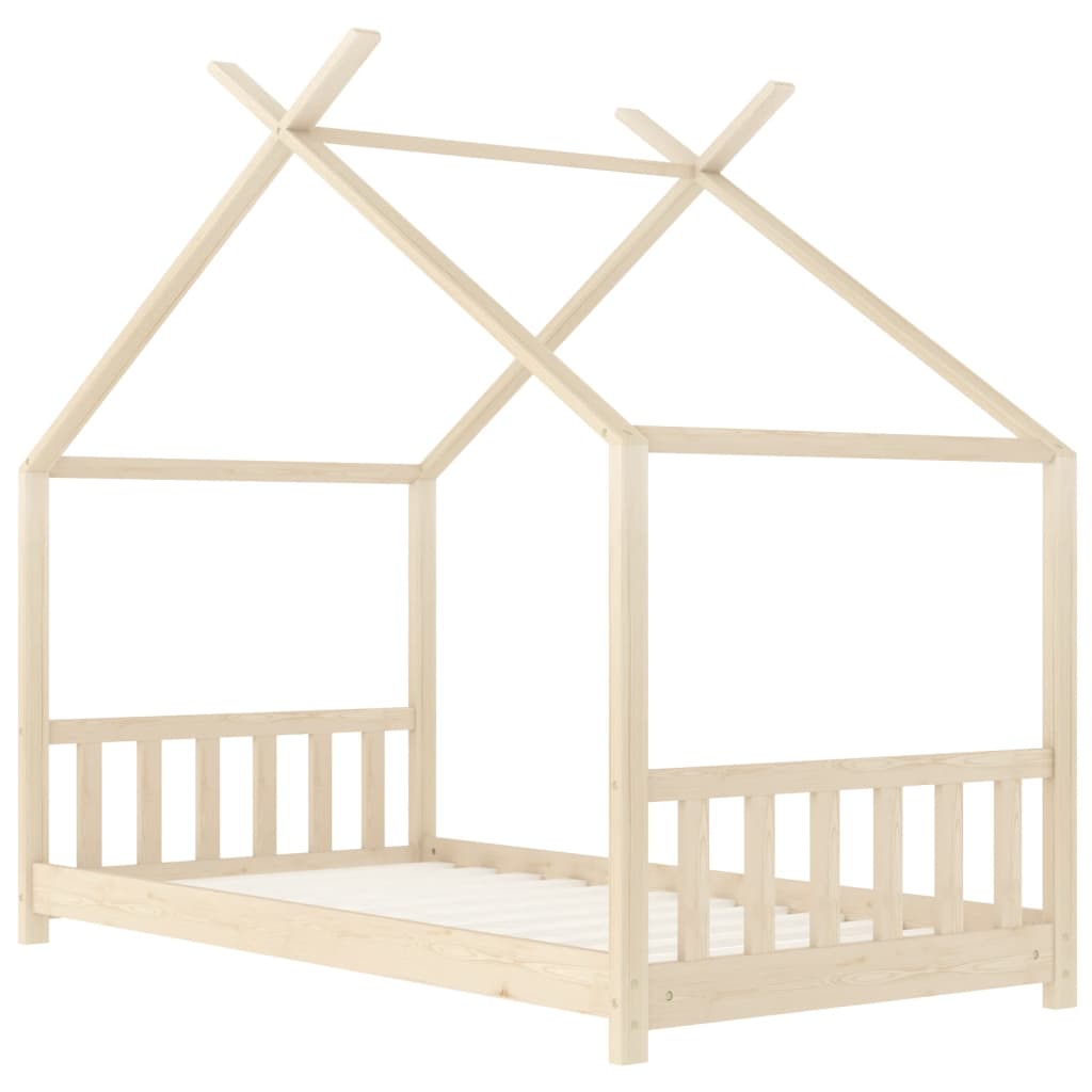 vidaXL Kids Bed Frame Solid Pine Wood 80x160 cm