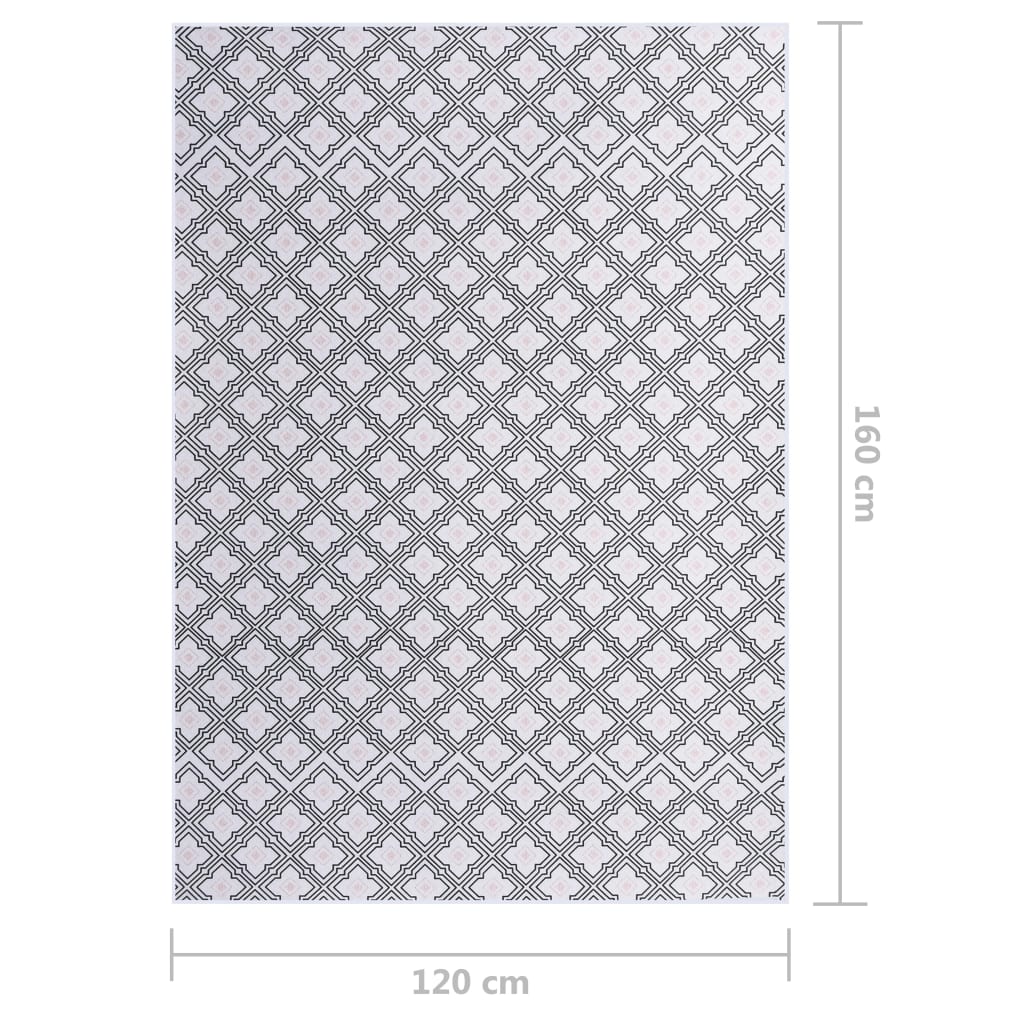 vidaXL Printed Rug Multicolour 120x160 cm Fabric