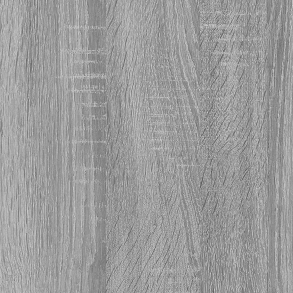 vidaXL Bathroom Mirror Grey Sonoma 60x10.5x37 cm Engineered Wood