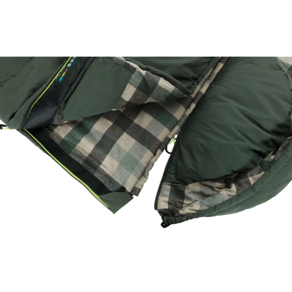 Outwell Double Sleeping Bag Camper Lux Forest Green