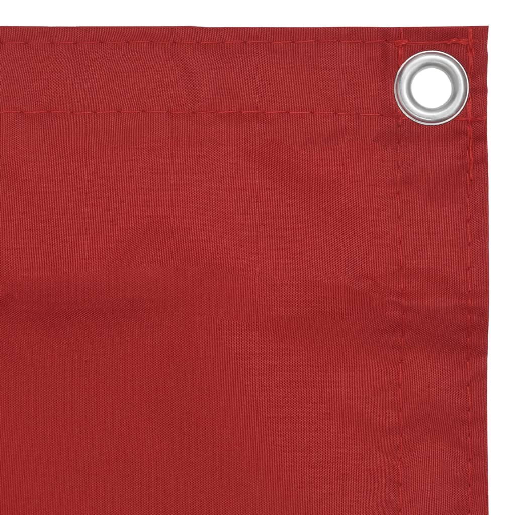 vidaXL Balcony Screen Red 120x400 cm Oxford Fabric