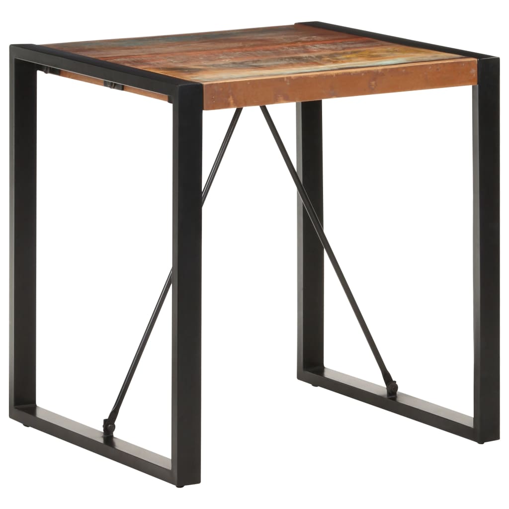 vidaXL Dining Table 70x70x75 cm Solid Reclaimed Wood