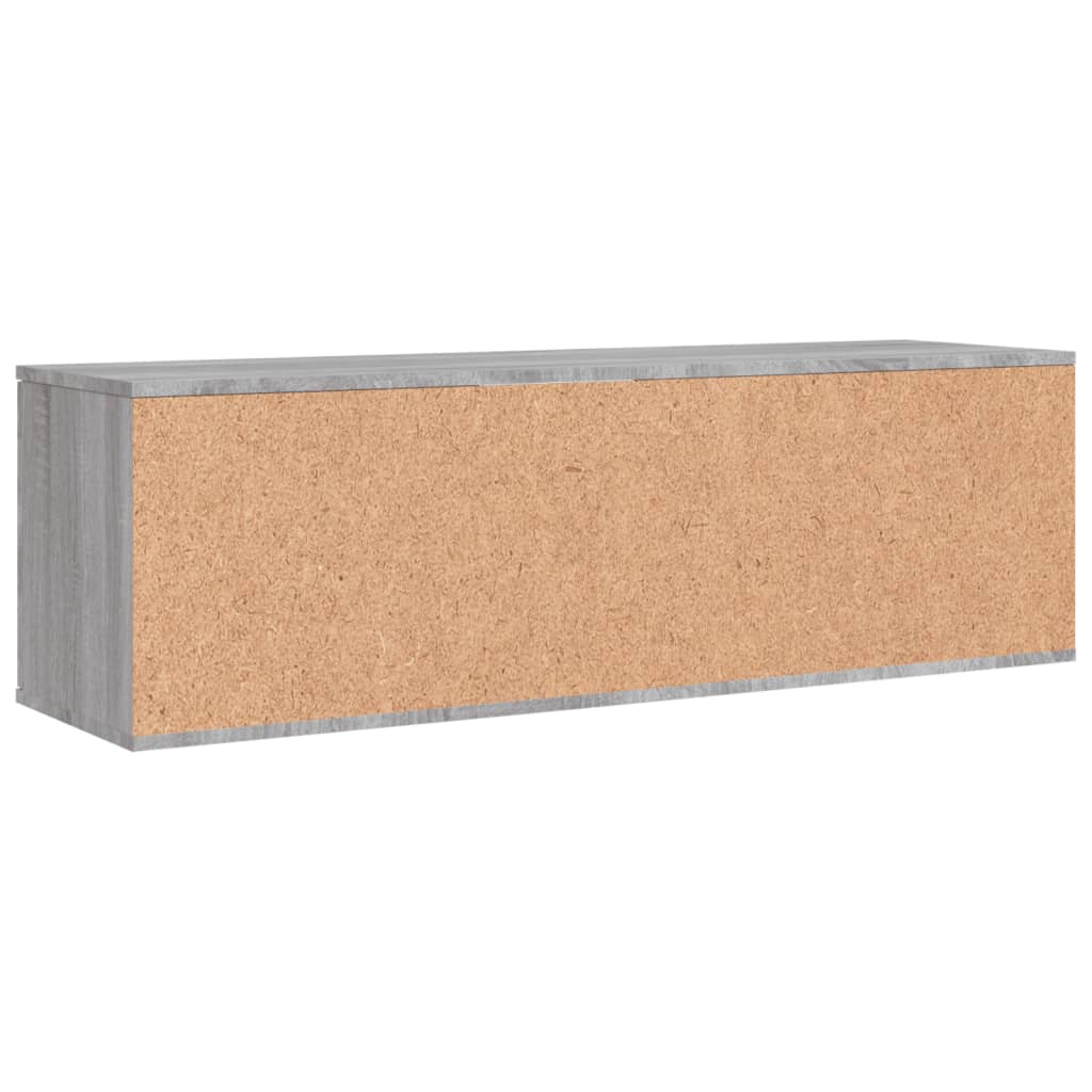 vidaXL TV Cabinet Grey Sonoma 120x34x37 cm Engineered Wood