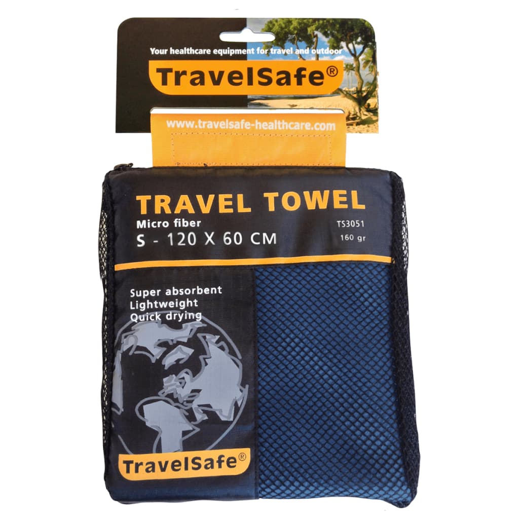 Travelsafe Microfibre Travel Towel S Royal Blue TS3051