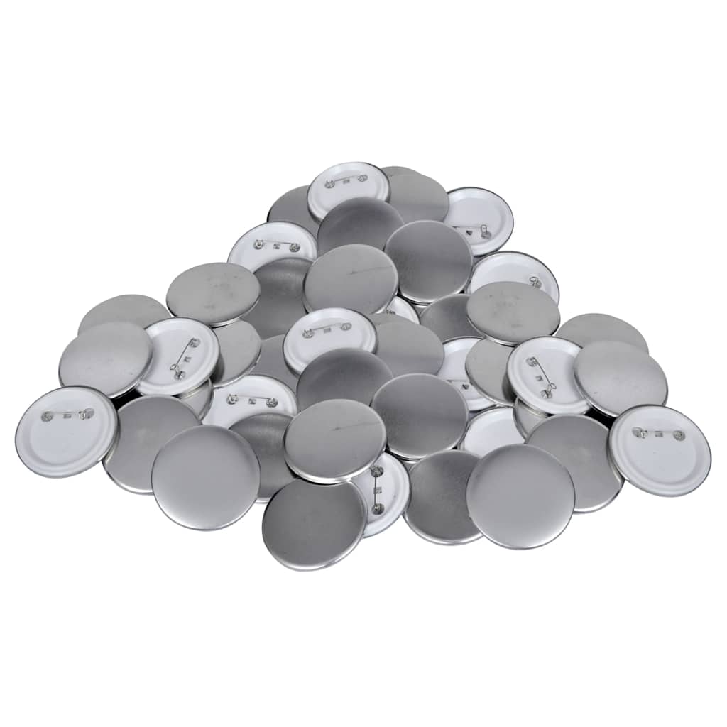 vidaXL Badge Maker with 500 pcs Pinback Button Parts 37mm Rotate Punch