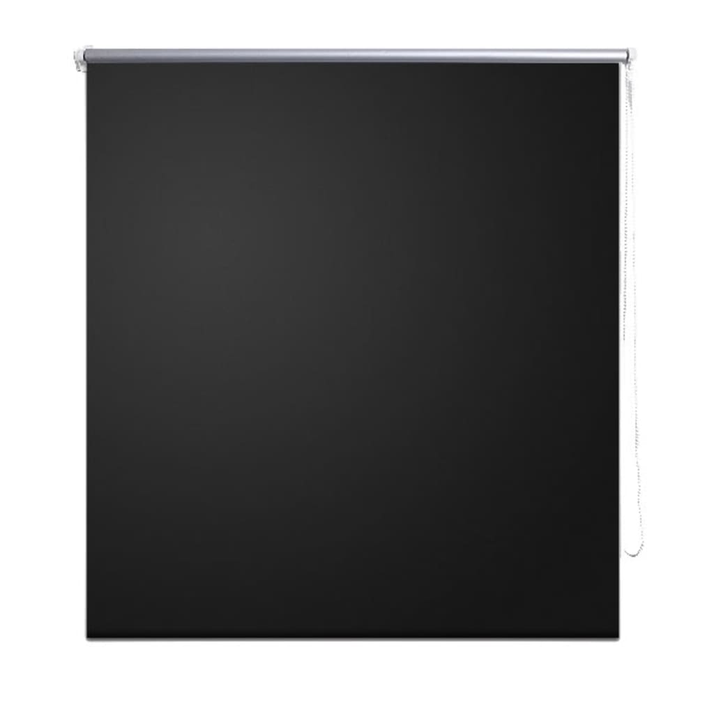 Roller Blind Blackout 160 x 175 cm Black