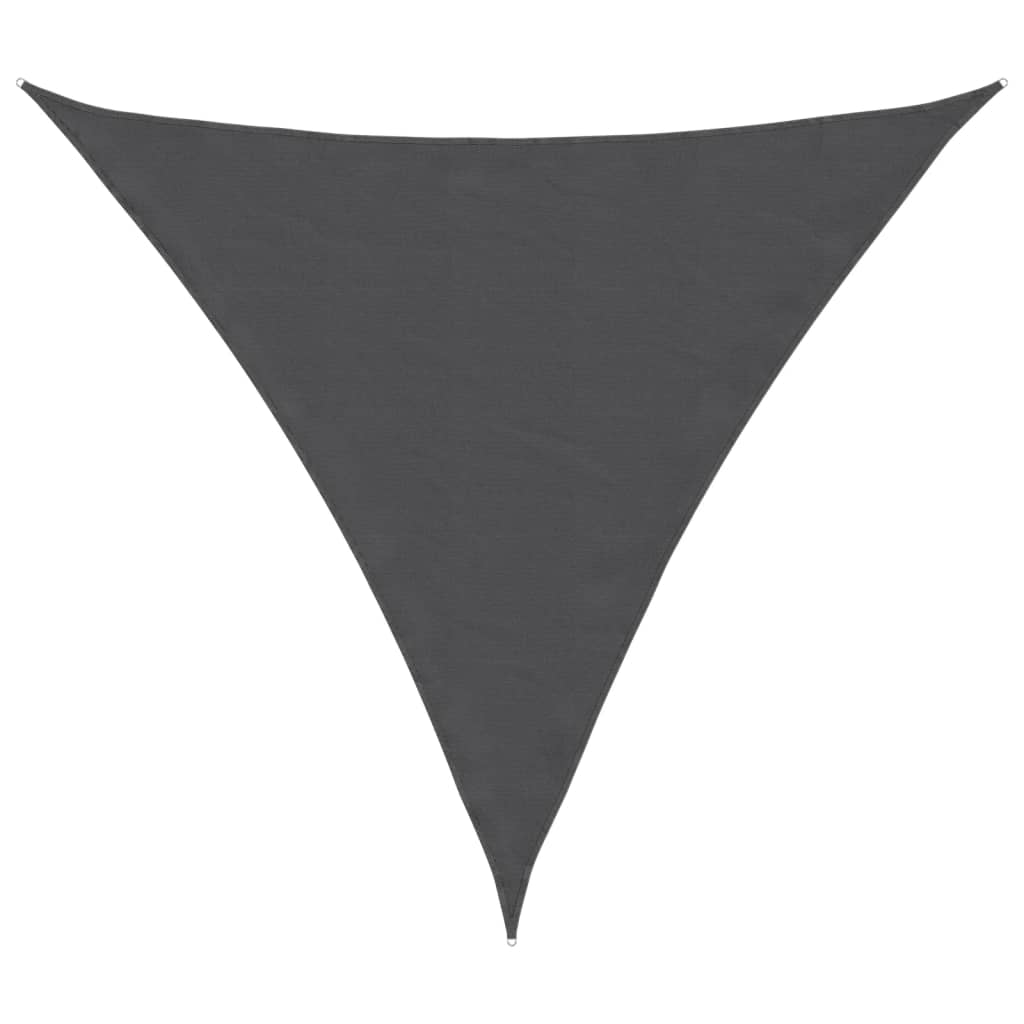 vidaXL Sunshade Sail Oxford Fabric Triangular 3.6x3.6x3.6 m Anthracite