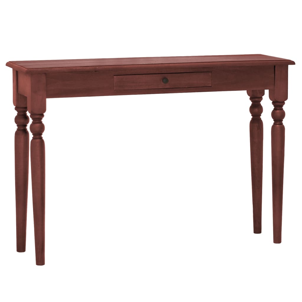 vidaXL Console Table Classical Brown 110x30x75 cm Solid Mahogany Wood