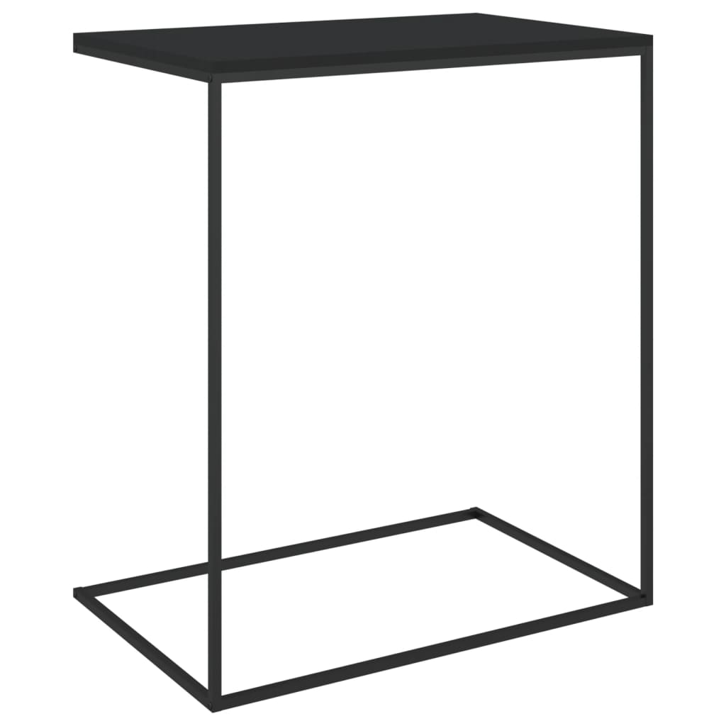 vidaXL Side Table Black 55x35x66 cm Engineered Wood