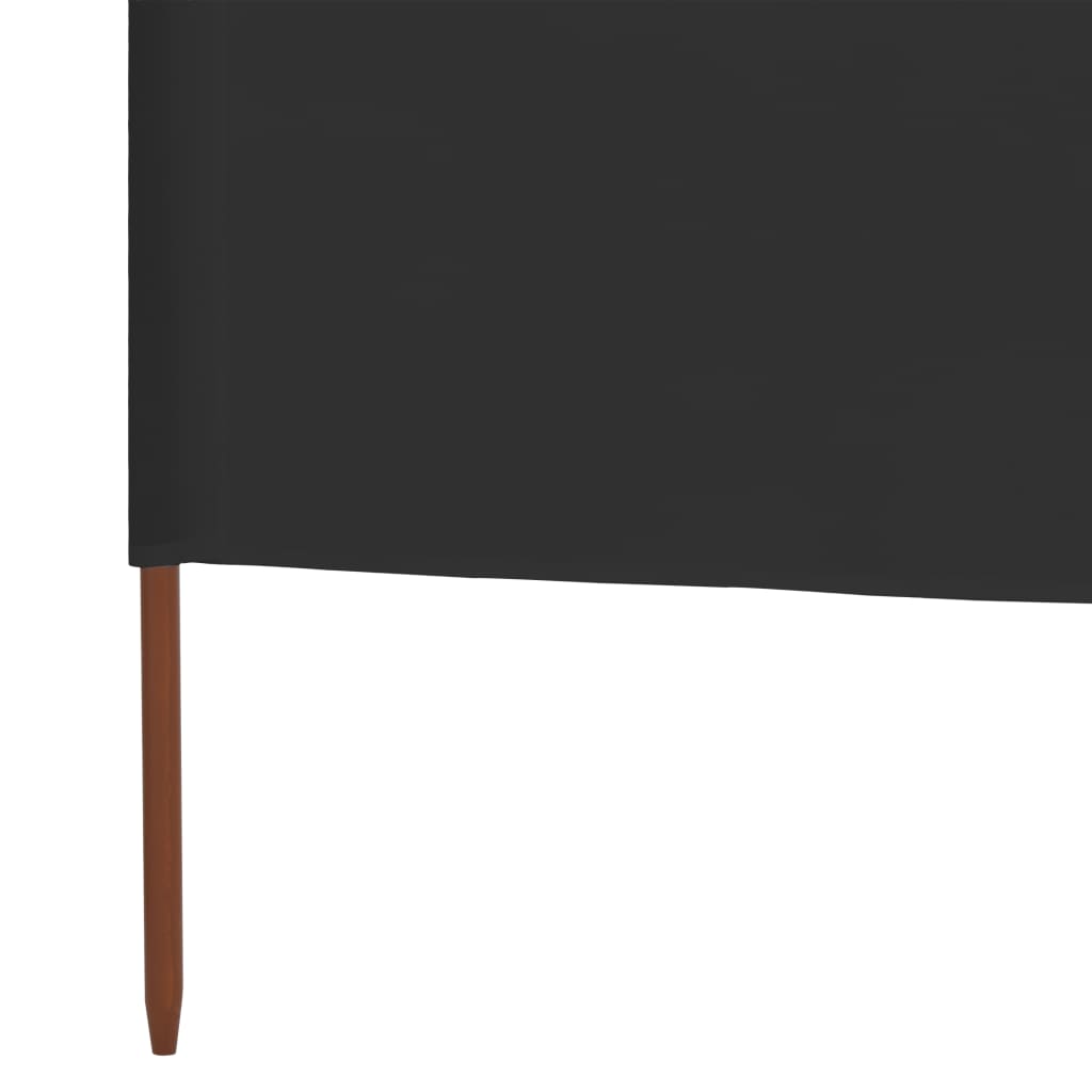 vidaXL 3-panel Wind Screen Fabric 400x80 cm Anthracite