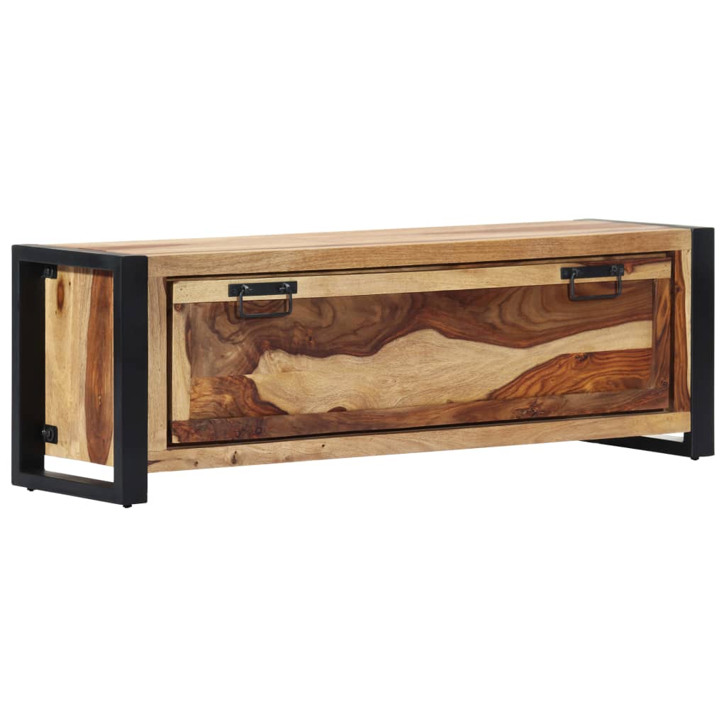 vidaXL Shoe Cabinet 120x35x40 cm Solid Sheesham Wood