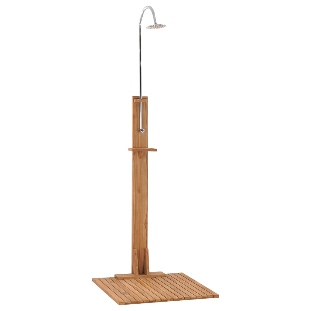 vidaXL Garden Shower 75x75x210 cm Solid Teak Wood