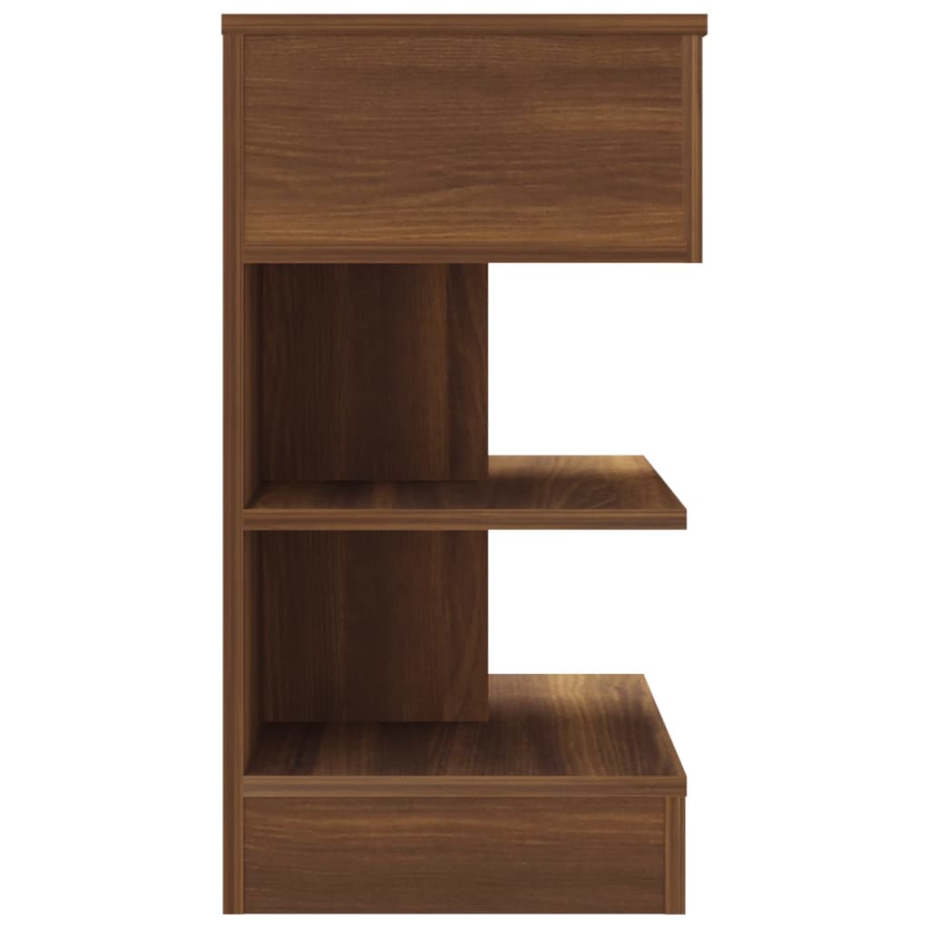 vidaXL Bedside Cabinets 2 pcs Brown Oak 40x35x65 cm Engineered Wood
