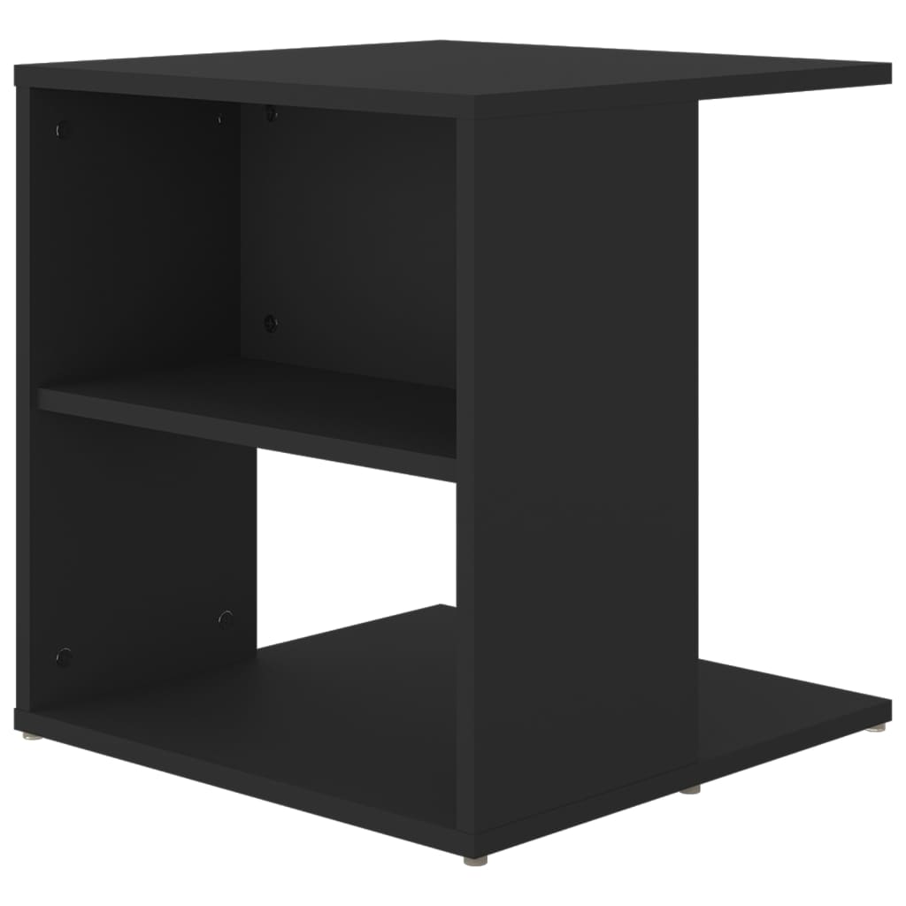 vidaXL Side Table Black 45x45x48 cm Engineered Wood