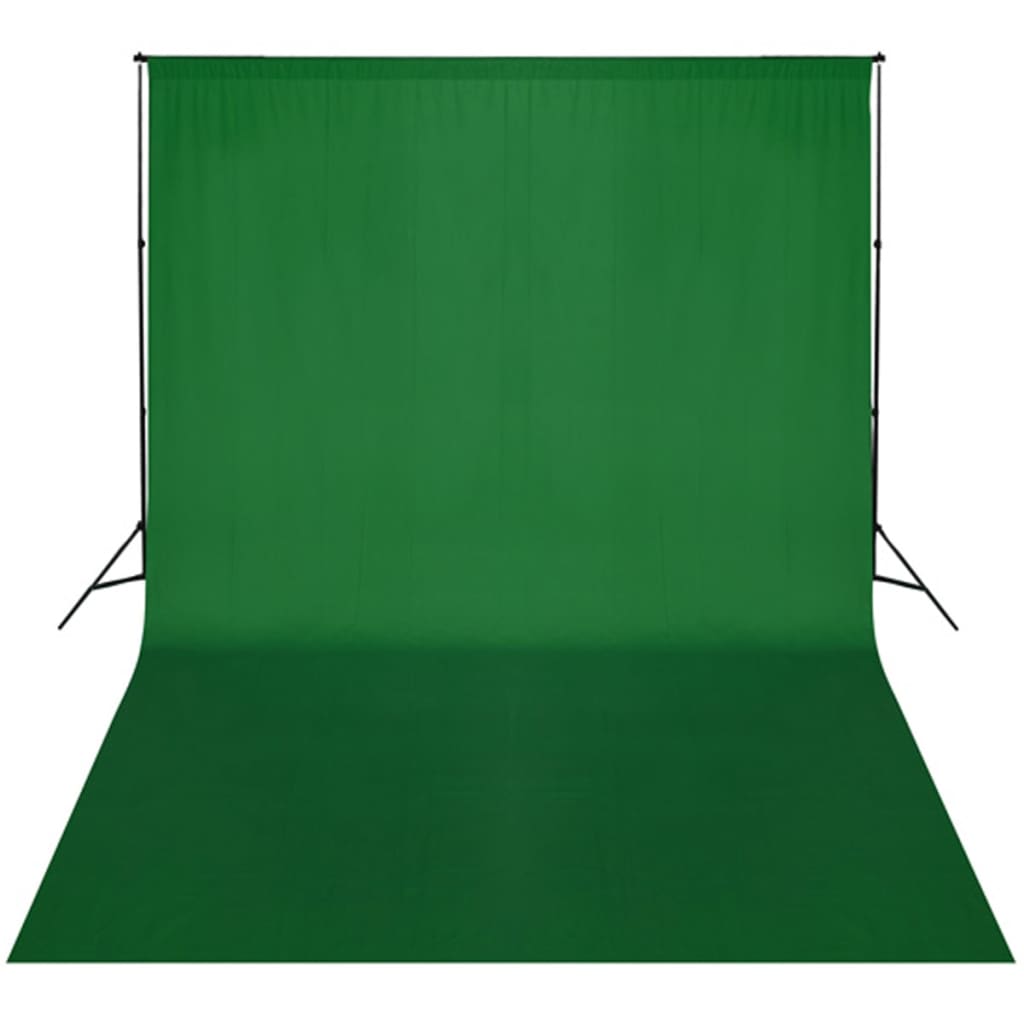 vidaXL Backdrop Support System 300 x 300 cm Green