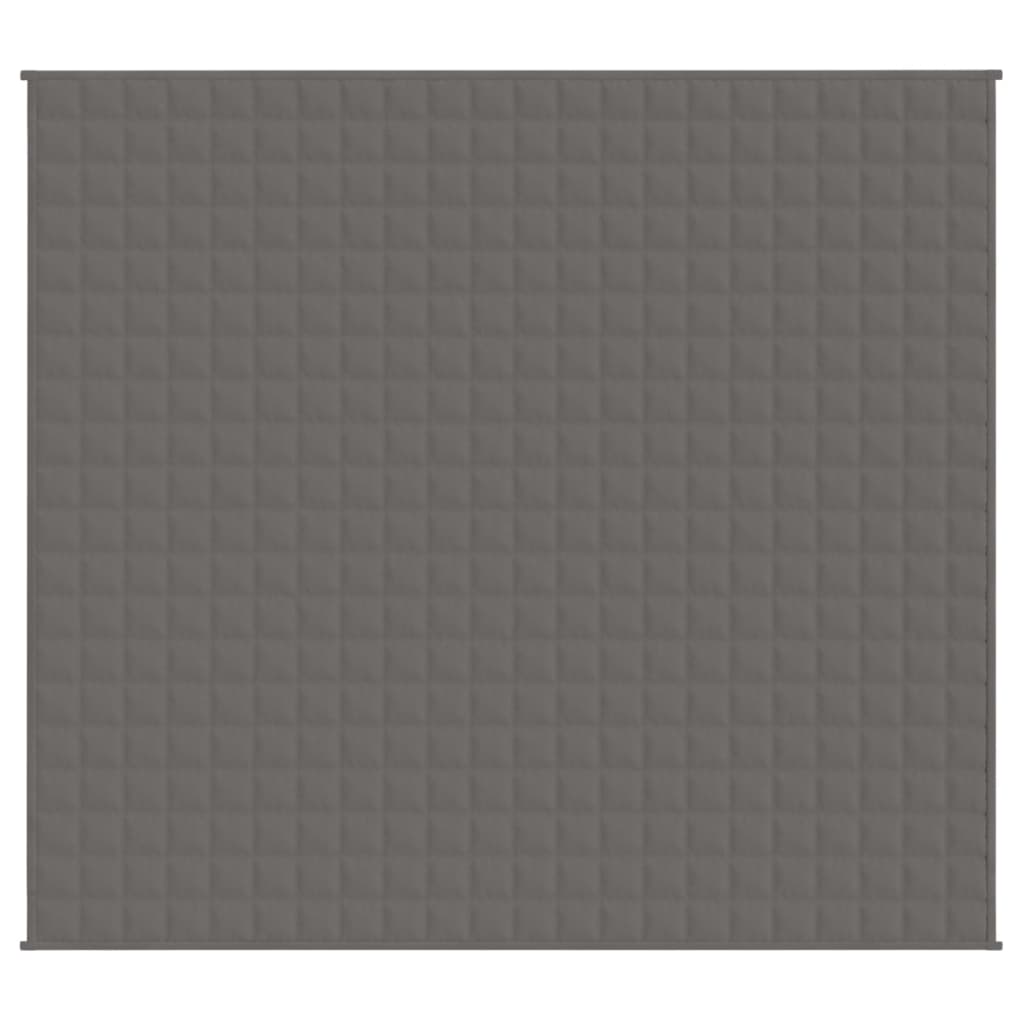 vidaXL Weighted Blanket Grey 200x230 cm 13 kg Fabric
