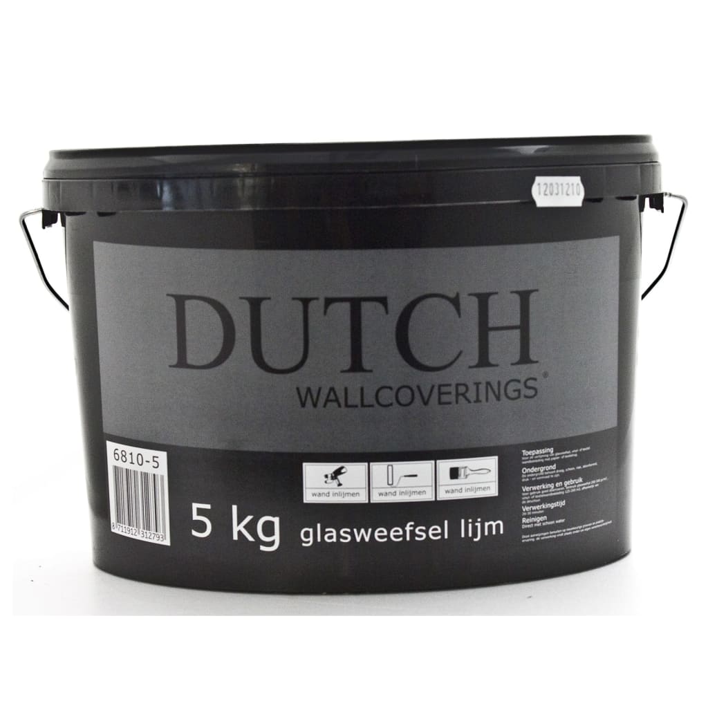 DUTCH WALLCOVERINGS Fibreglass Wallpaper Glue 5 kg