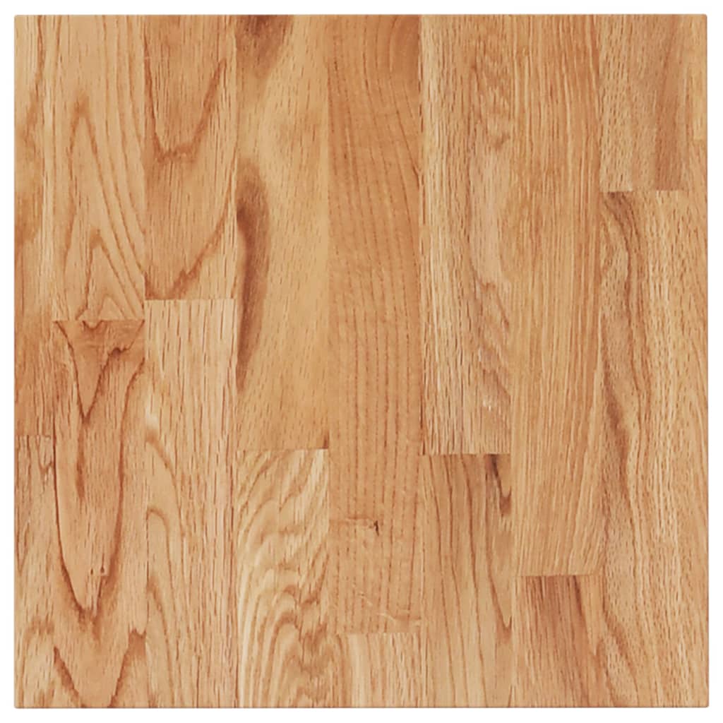 vidaXL Square Table Top Light Brown 40x40x1.5cm Treated Solid Wood Oak