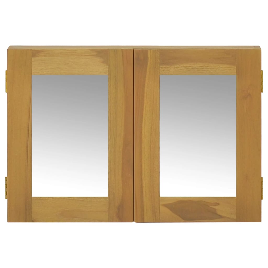 vidaXL Mirror Cabinet 60x10x40 cm Solid Wood Teak