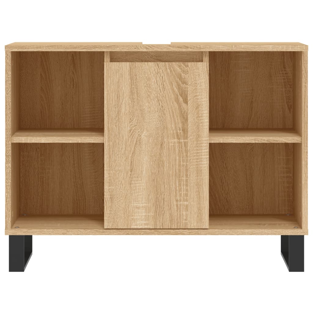 vidaXL Bathroom Cabinet Sonoma Oak 80x33x60 cm Engineered Wood
