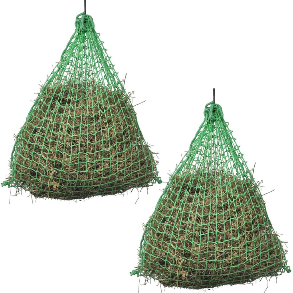 vidaXL Hay Nets 2 pcs Round 0.75x0.75 m PP