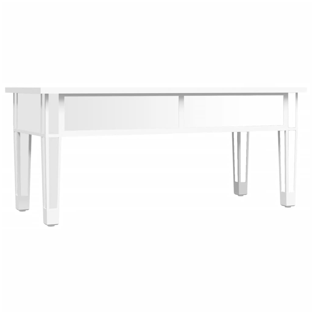 vidaXL Mirrored Coffee Table 106x45x45 cm Engineered Wood and Glass