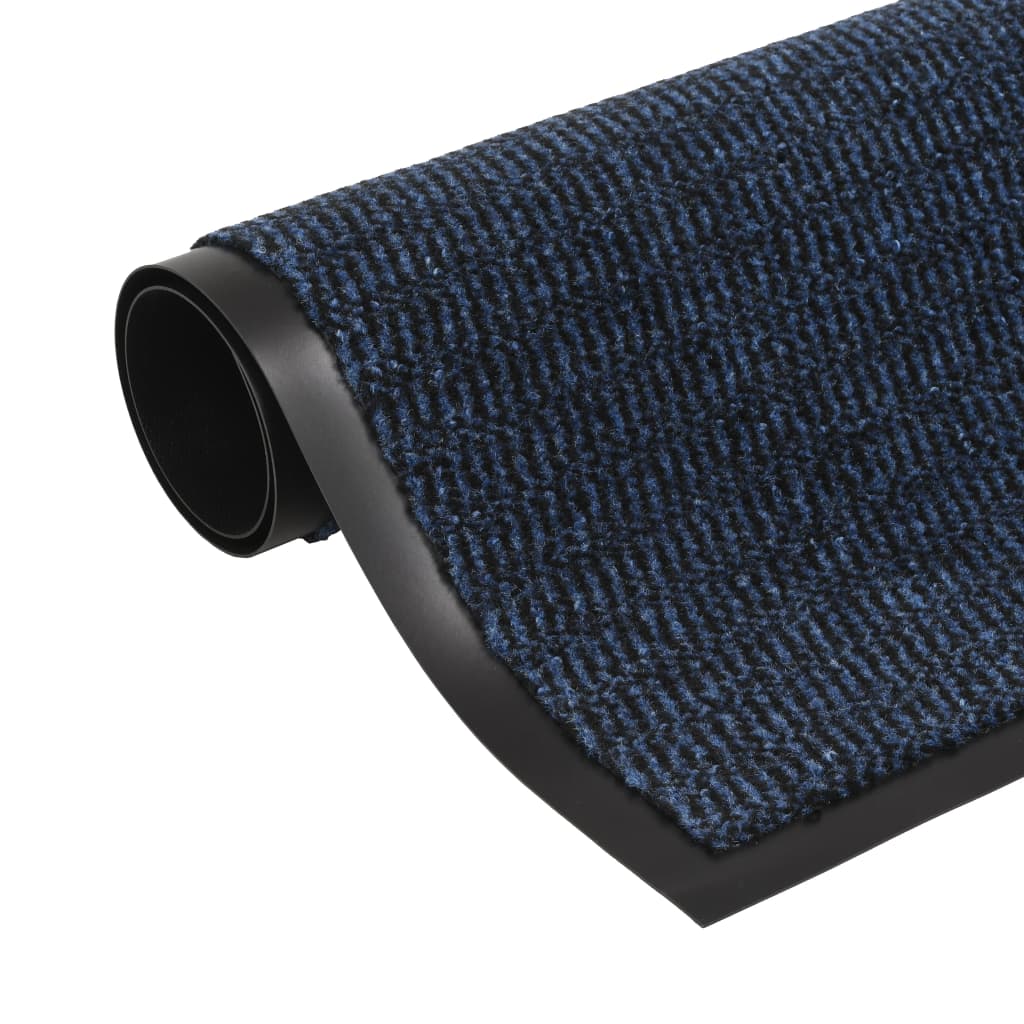 vidaXL Dust Control Mat Rectangular Tufted 90x150 cm Blue