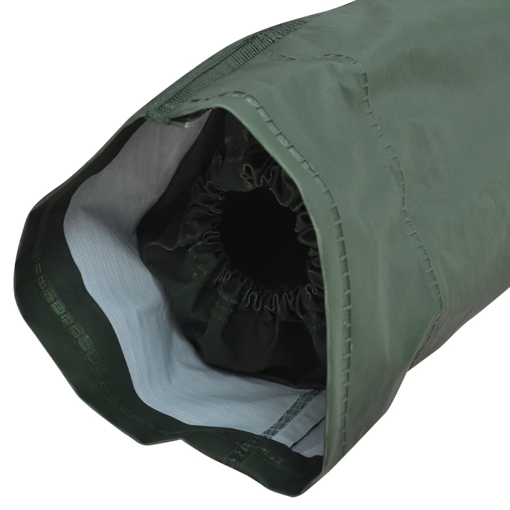Waterproof Heavy-duty 2-piece Rain Suit with Hood Green L