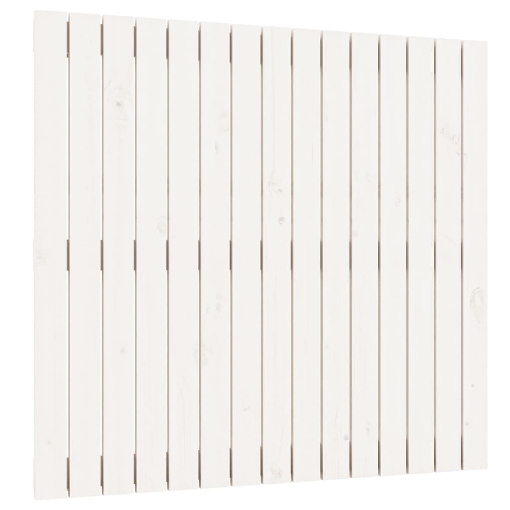 vidaXL Wall Headboard White 95.5x3x90 cm Solid Wood Pine