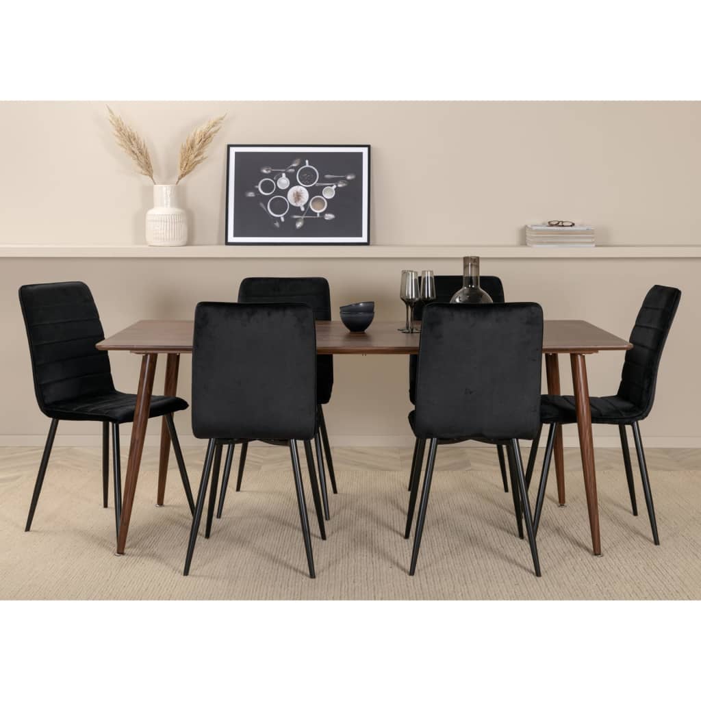 Venture Home Dining Chairs 2 pcs Windu Velvet Black