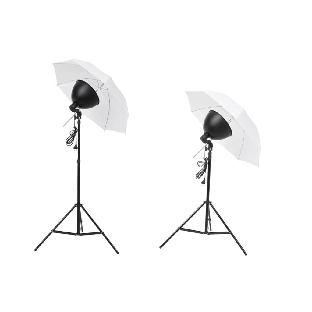 vidaXL Studio Light Set: Umbrellas, Lampshades & Tripods