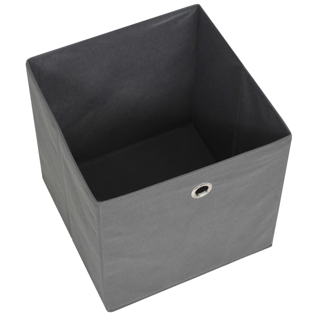 vidaXL Storage Boxes 4 pcs Non-woven Fabric 32x32x32 cm Grey