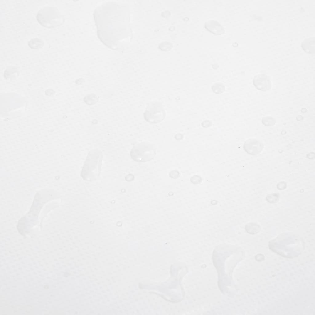 vidaXL Tarpaulin White 1x2.5 m 650 g/m²