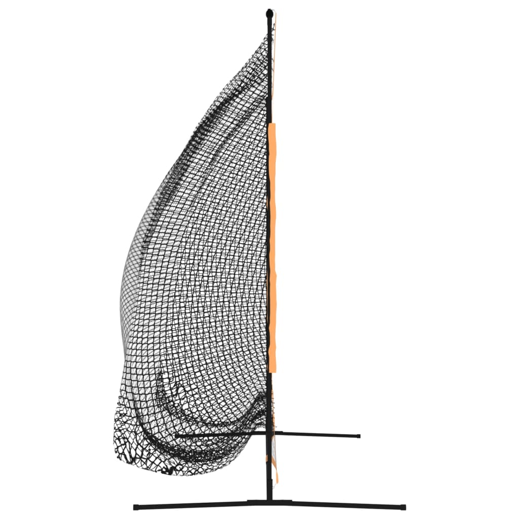 vidaXL Golf Practice Net Black and Orange 215x107x216 cm Polyester