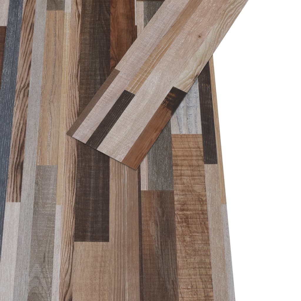 vidaXL Non Self-adhesive PVC Flooring Planks 5.26 m² 2 mm Multicolour