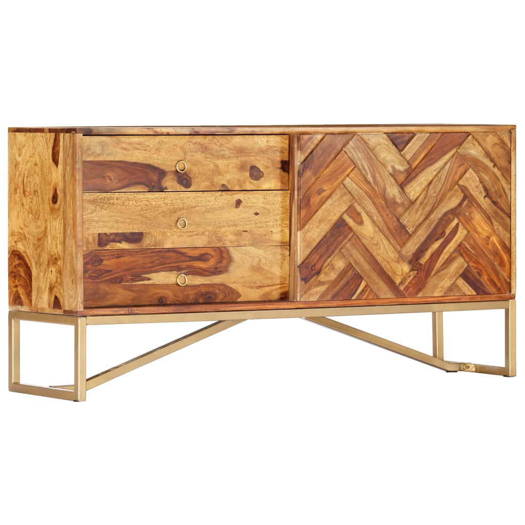 vidaXL Sideboard 118x30x60 cm Solid Sheesham Wood
