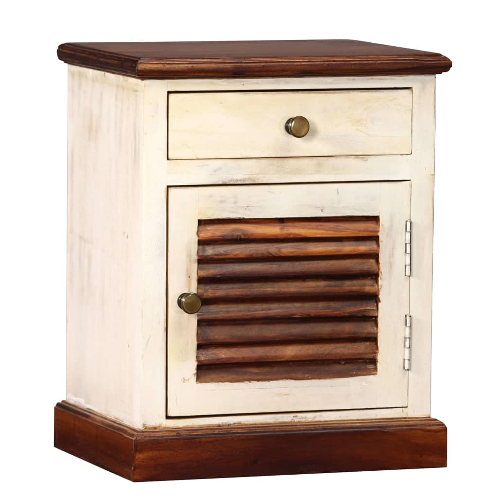 vidaXL Bedside Cabinet Solid Sheesham Mango Wood 30x40x50 cm