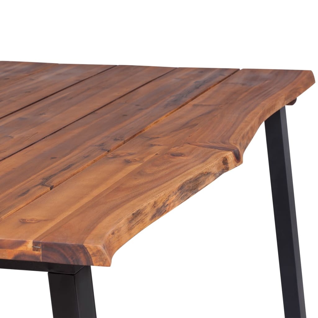 vidaXL Dining Table 170x90x75 cm Solid Acacia Wood