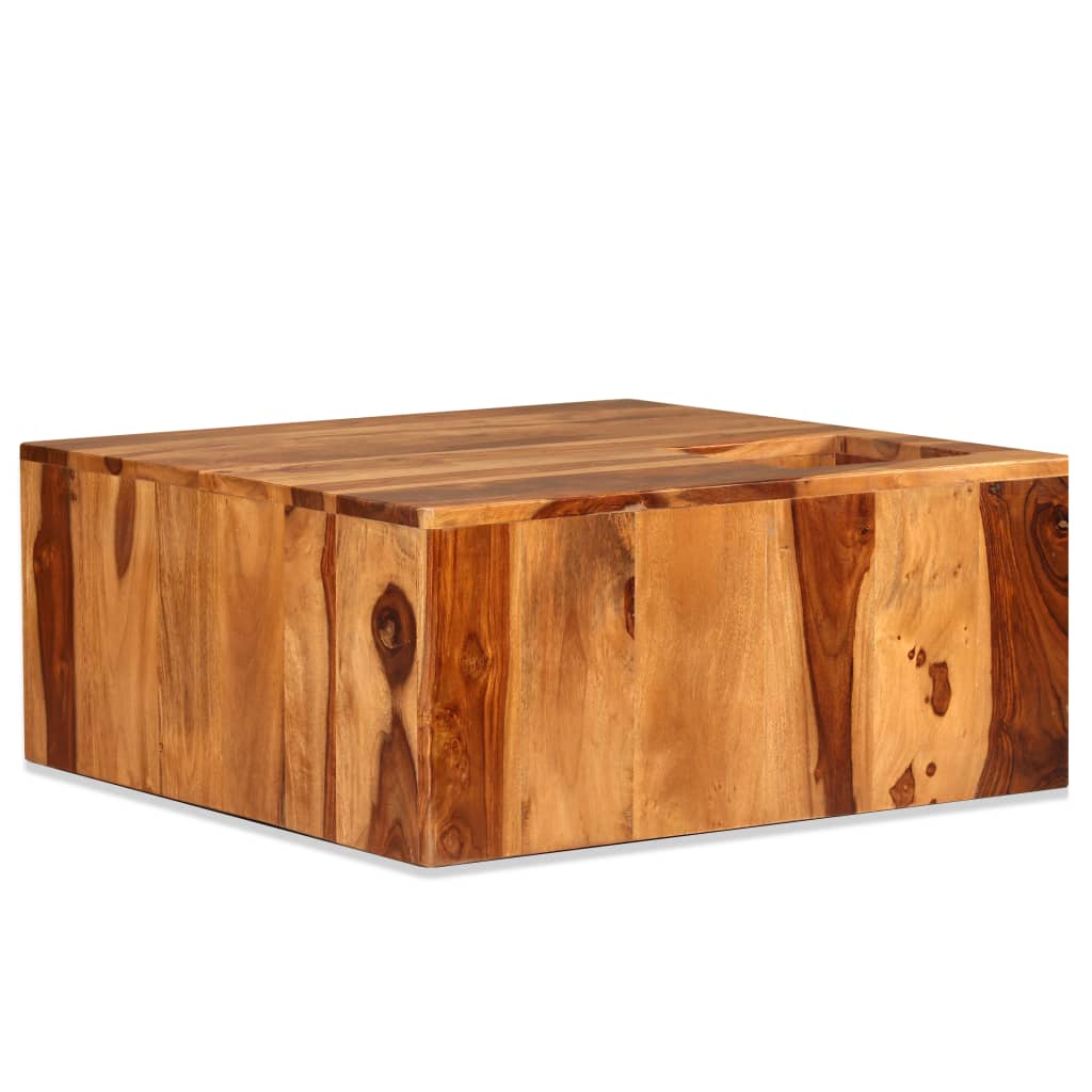 vidaXL Coffee Table Solid Sheesham Wood 70x70x30 cm