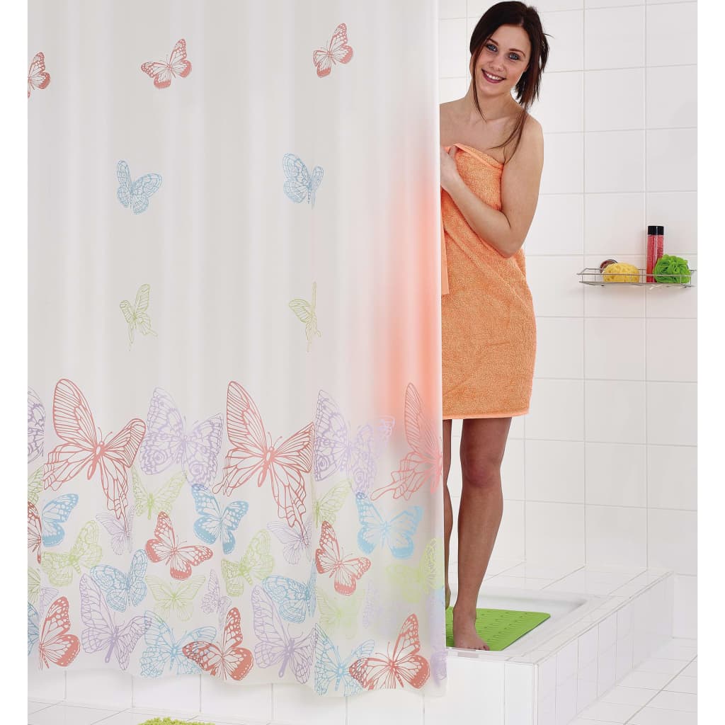 RIDDER Shower Curtain Vinyl Butterfly