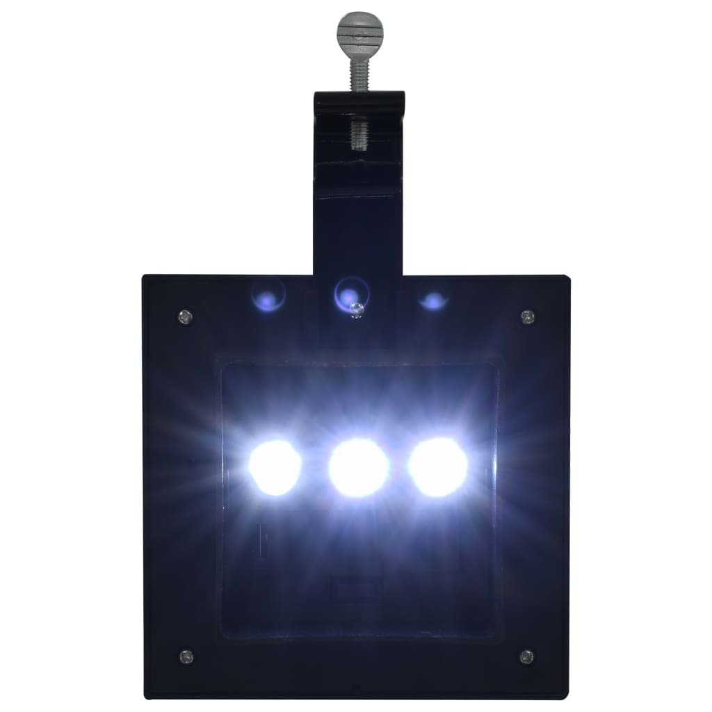 vidaXL Outdoor Solar Lamps 12 pcs LED Square 12 cm Black