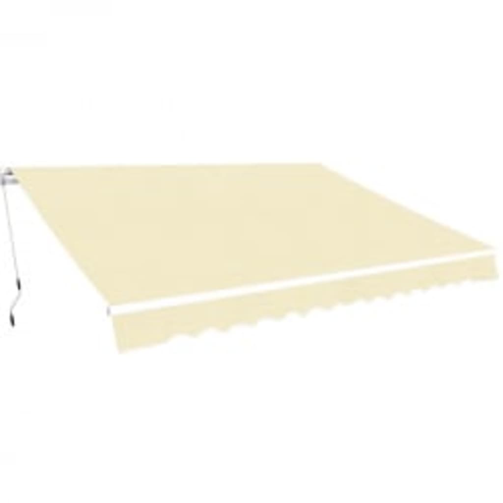 vidaXL Folding Awning Manual Operated 600 cm Cream
