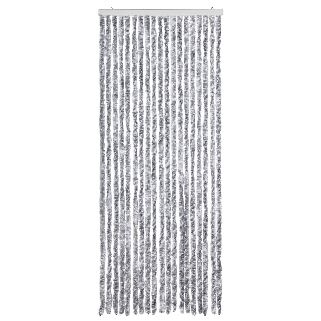 vidaXL Insect Curtain Silver 56x200 cm Chenille