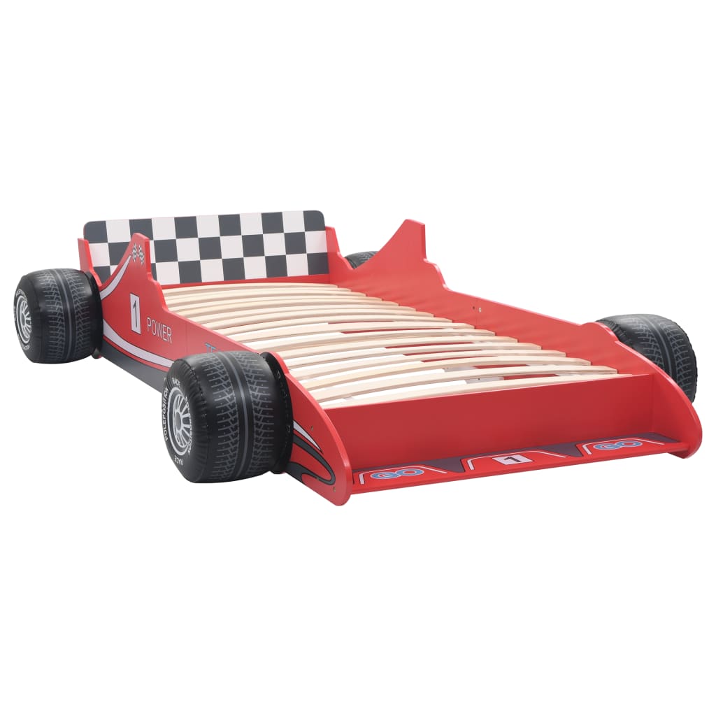 vidaXL Children's Race Car Bed 90x200 cm Red