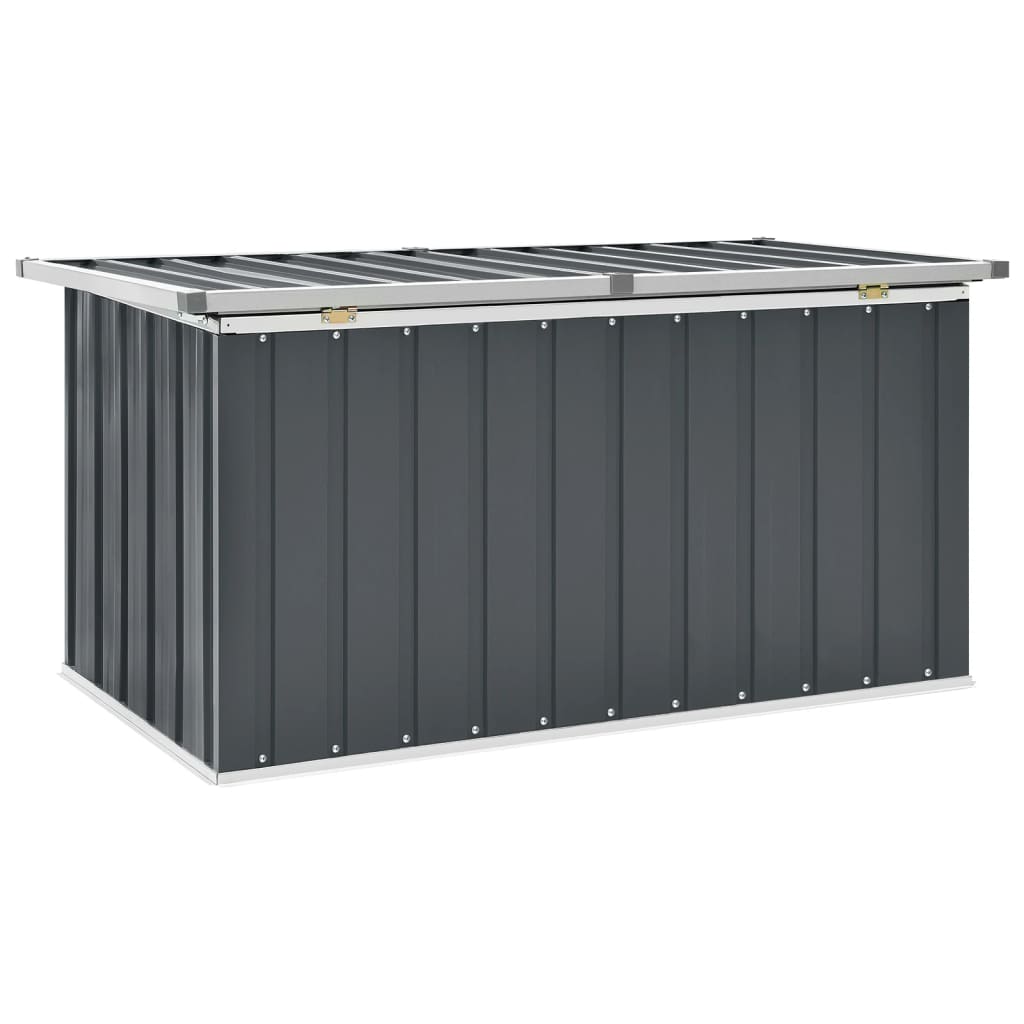 vidaXL Garden Storage Box Grey 129x67x65 cm
