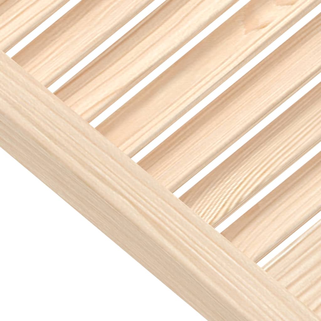 vidaXL Cabinet Doors Louvred Design 4 pcs 99.3x39.4 cm Solid Wood Pine