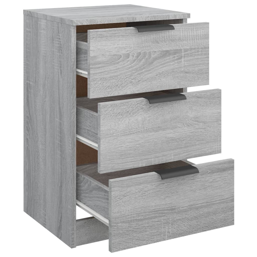 vidaXL Bedside Cabinets 2 pcs Grey Sonoma 40x36x65 cm