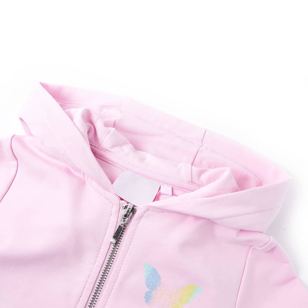 Kids' Hooded Sweatshirt Light Pink 92
